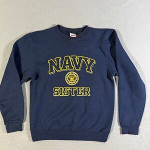 Vintage Soffe Navy Sister Crewneck Sweatshirt‎ Small Pullover College Military